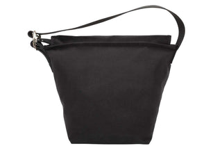 small vintage messenger bag black backview