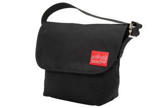 nylon messenger bag black