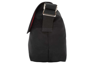 nylon messenger bag black
