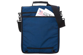 Commuter Laptop Bag W/Back Zipper Navy