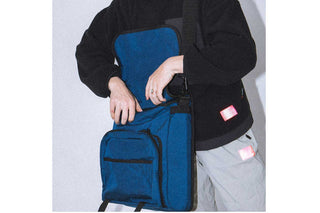 Commuter Laptop Bag W/Back Zipper Navy