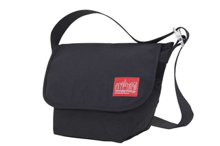 small vintage messenger bag black