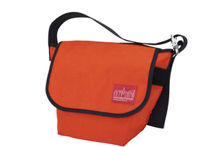 small vintage messenger bag orange