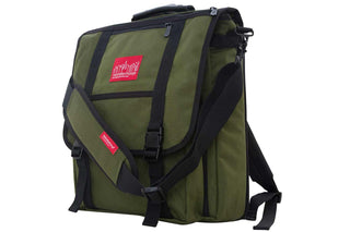 Commuter Laptop Bag W/Back Zipper Olive
