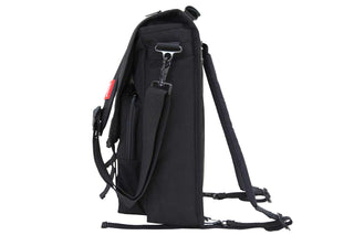 Commuter Laptop Bag W/Back Zipper Black