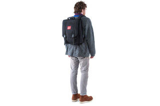 Commuter Laptop Bag W/Back Zipper Black